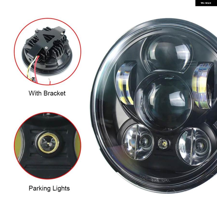 並行輸入品 5.75インチ LED ヘッドライト ヤマハ ボルト レイダー ストライカー SCR950 ウォリアー ハイ/ロービーム パーキング_4