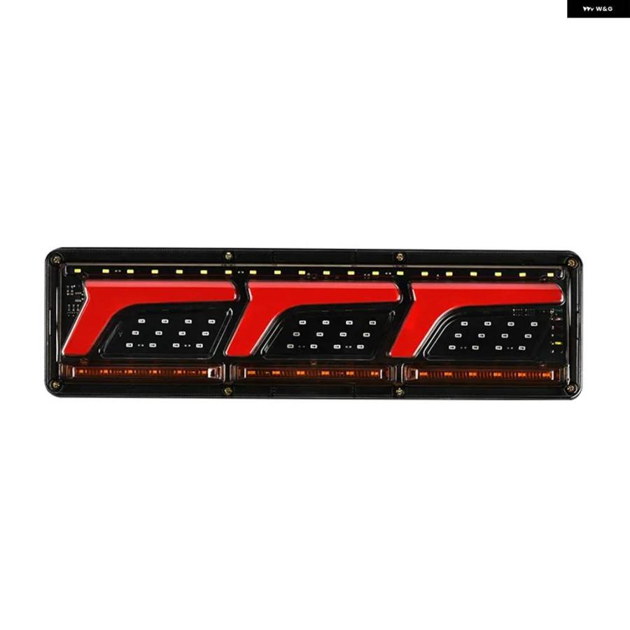 並行輸入品 2個のライトガイドテールライトトラックブレーキライトLED電子フォグランプ24 / 12Vトラックフローウィンカーカーテの画像