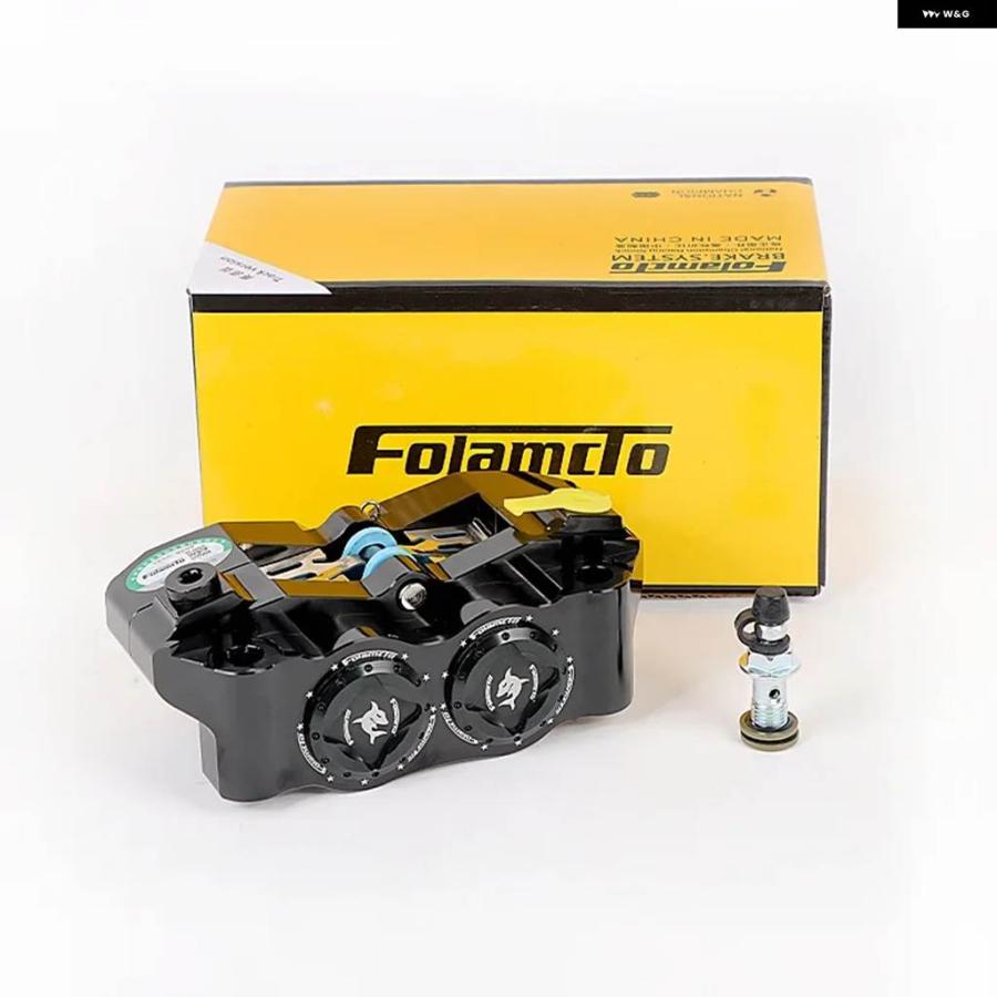 並行輸入品 オートバイレーシングフロントブレーキキャリパー 100MM ロックポイント 4ピストン N1S/U+B E80 N70 カスタム パーツの画像