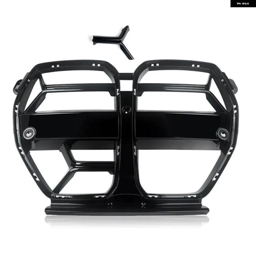 並行輸入品 フロントバンパーグリル フロントフード キドニーグリル BMW G80 M3 G82 G83 M4 2021 - 23 カーボンルック カスタムの画像