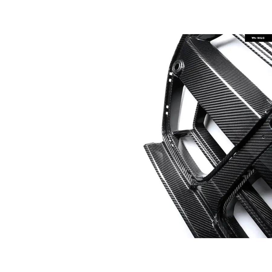 並行輸入品 フロントバンパーグリル フロントフード キドニーグリル BMW G80 M3 G82 G83 M4 2021 - 23 カーボンルック カスタムの画像