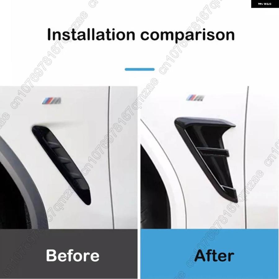並行輸入品 BMW X3 G04 G02 2018-2023 車用 フロントフェンダー サイドシャークギル サイドエアアウトレットカバートリム カーカの画像