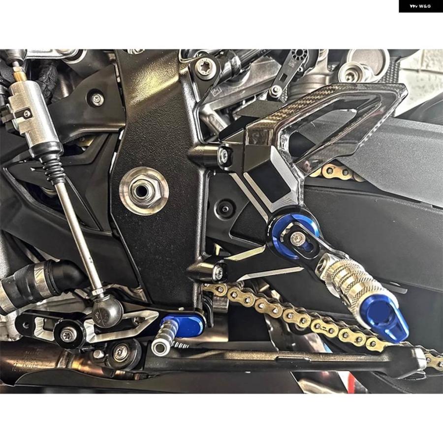 並行輸入品 オートバイリアセット フットペグ ペダル フットレスト リアセット BMW S1000R M1000R 2021-2024 カスタム パーツの画像