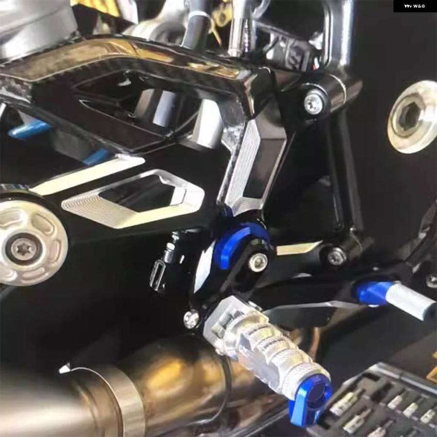 並行輸入品 オートバイリアセット フットペグ ペダル フットレスト リアセット BMW S1000R M1000R 2021-2024 カスタム パーツの画像
