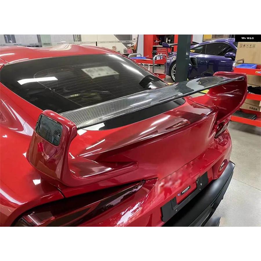 並行輸入品 トヨタ スープラ A90 2019 20 21 22 23 STスタイル リアトランクスポイラー テールウィング カーボン チューニングの画像