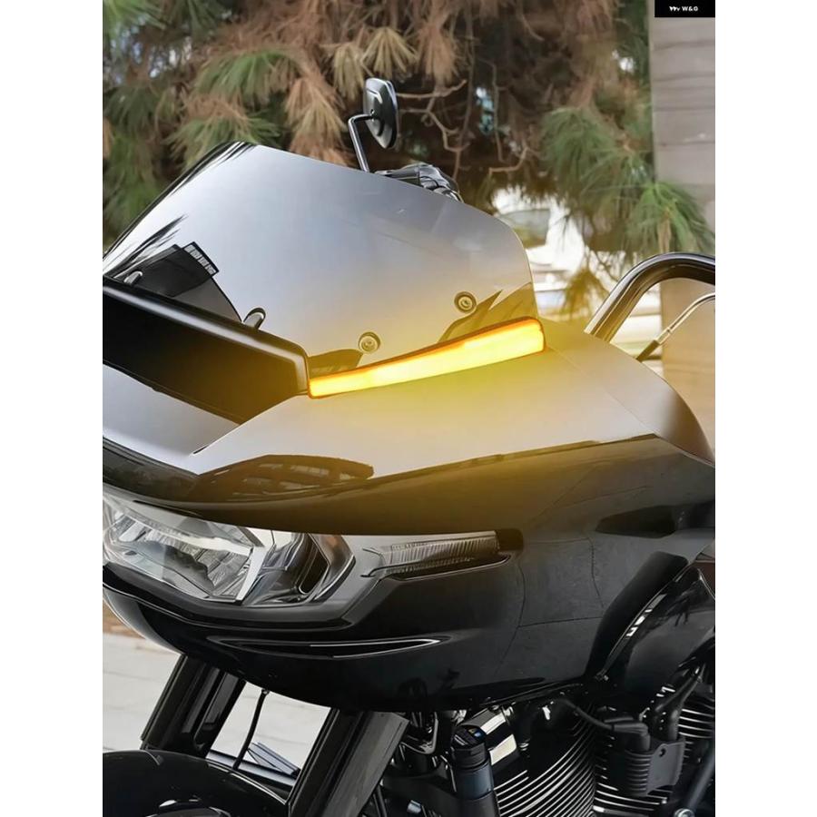 並行輸入品 オートバイ ウインドシールド 装飾 ランプウィンカー ランニングライト ハーレー ツーリング ロードグライド CVO/SE FLTRXSE 2023 FLTRX_6