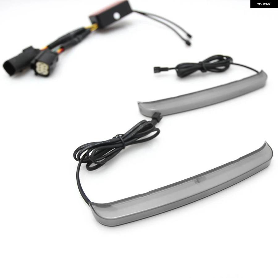 並行輸入品 スモークトレーサーリア サドルバッグ LED インジケーター ランターン ブレーキライト ハーレー バガーツーリング ロードキング ストリーの画像