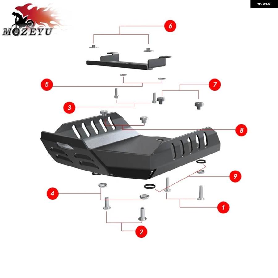 並行輸入品 エンジン アンダーシャーシスキッドプレートバッシュガードプロテクション 790 DUKE 890 DUKE R L GP 2018 - 26の画像