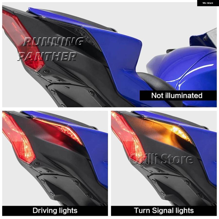 並行輸入品 YZF R7 2022 - 25 オートバイ LED ブレーキライト ウインカー一体型の画像