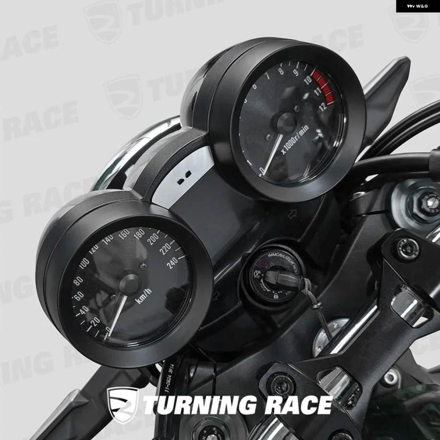 並行輸入品 カワサキ Z900RS 2018- ABS 分割デザイン メーターリングカバー ゲージ トリム ガーニッシュ 装飾 パネル