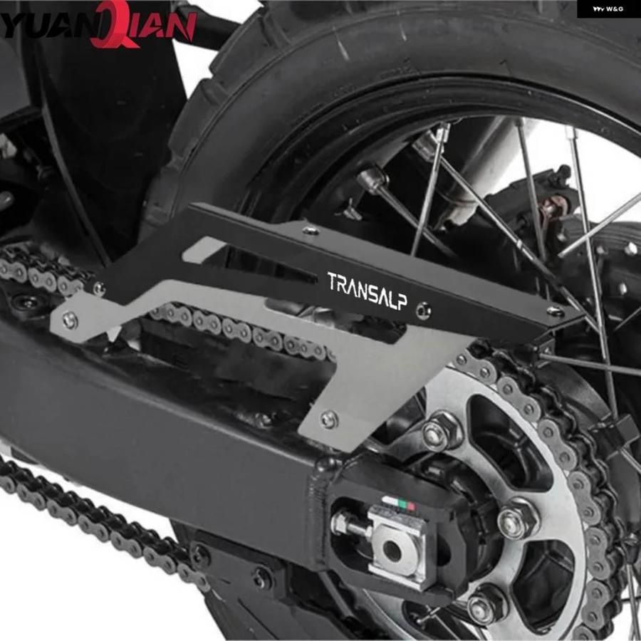 並行輸入品 XRV650 AFRICA TWIN XRV750 AFRICA TWIN オートバイ ホンダ XL600V XL650V XL700V トランスアルプ チェーン ガードカバー プロテクターの画像