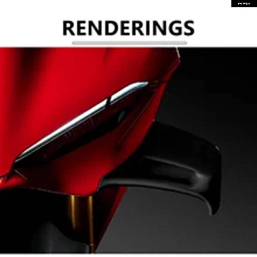 並行輸入品 オートバイ サイドウィングスポイラー ドゥカティ PANIGALE V4 V4S 2025年モデル対応フロント フェアリング