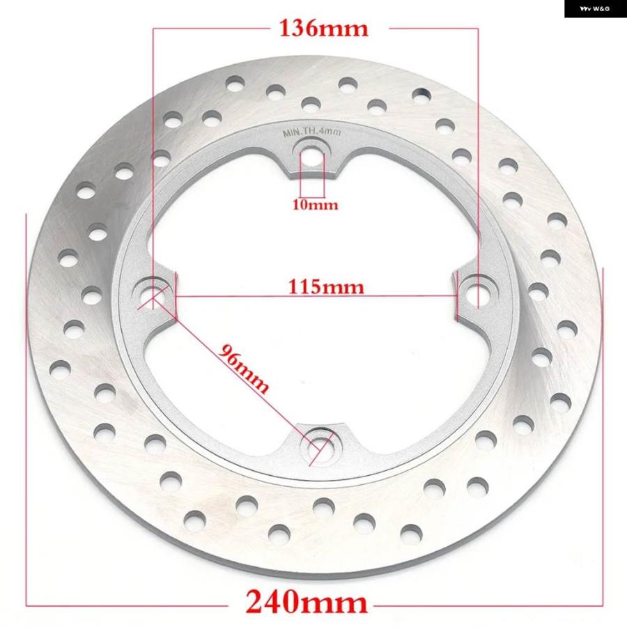 並行輸入品 240MM オートバイ リア ブレーキディスク ローター ホンダ CBF1000 6/7/8/9/A 2006-2011 CBF1000F FA 2010-2011 Fの画像