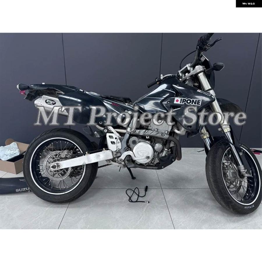 並行輸入品 DR-Z400 DRZ400 DRZ-400 DR Z400 SM S E 2000 - 2024 オートバイ 排気 システム フロントミドルリンク パイプ マフラ_6