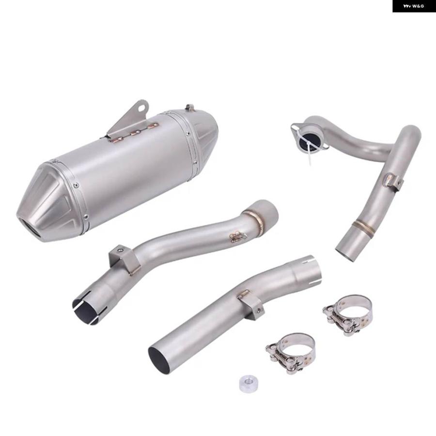 並行輸入品 DR-Z400 DRZ400 DRZ-400 DR Z400 SM S E 2000 - 2024 オートバイ 排気 システム フロントミドルリンク パイプ マフラ_7