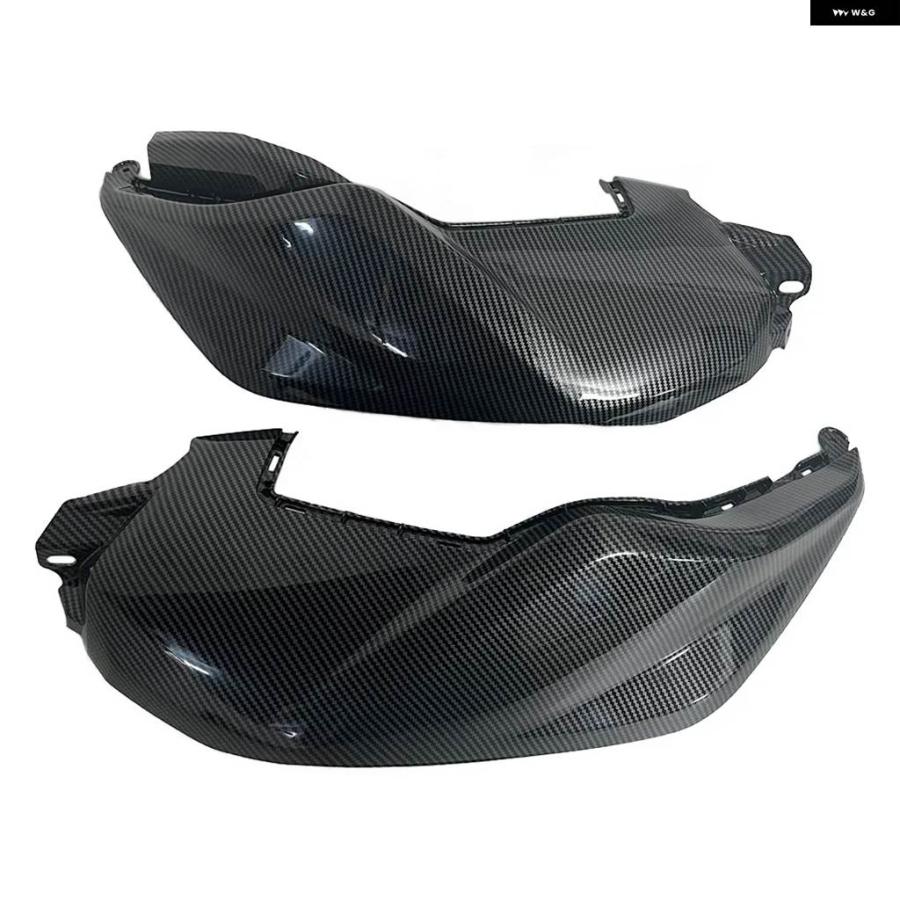 並行輸入品 ヤマハ MT07 FZ07 2016 - 20 カーボンカラー ガソリン タンクサイドカバー パネル フェアリング カウル_2