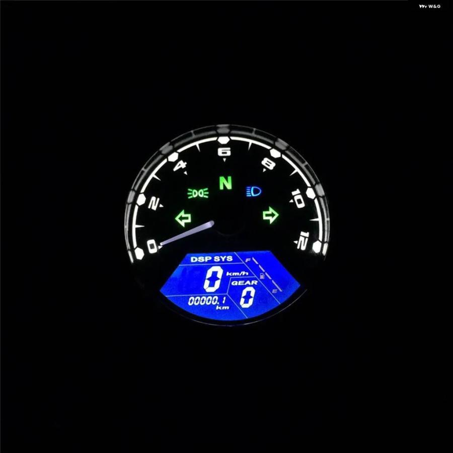 並行輸入品 オートバイ 計器 12000RMP LCDスピード メーター