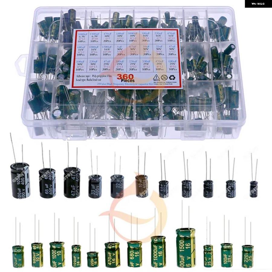 並行輸入品 DIP SMD電解コンデンサ詰め合わせキット 16V 25V 35V 50V 