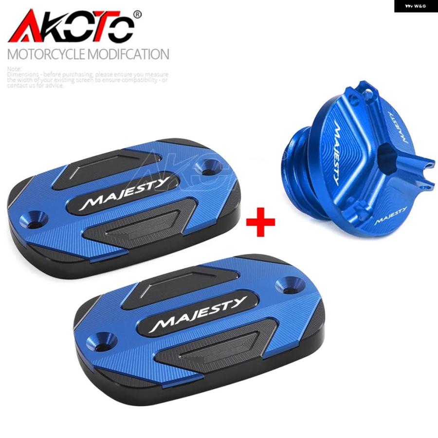 ブランド登録なし - 並行輸入品 MAJESTY YP400 GRAND MAJESTY 400 2005-2012 向こう正面 ブレーキフルード リザーバー 貯蔵タンク取りまかなう オイルフィラー 鳥打ち帽 MAJESTY400