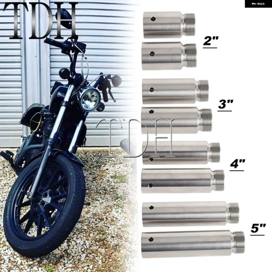 ブランド登録なし - 並行輸入品 39MM K 熱電子管 自動二輪車 向こう正面 K 熱電子管 2in -5in エクステンダー ハーレー ダイナグライド 運動競技はやりっ子 883 1200 XL FXD