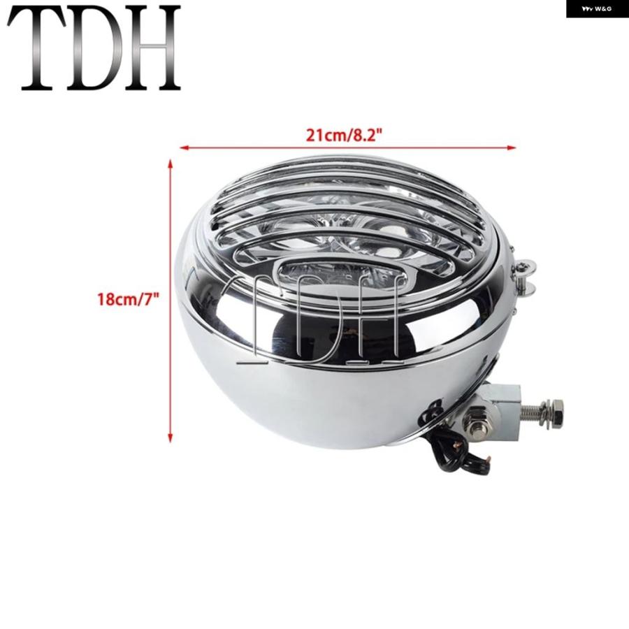 ブランド登録なし - 並行輸入品 丸型 自動二輪車 7inLED 前照灯 ご機嫌/ロービームエンジェルアイDRL 上端照明ランプ 食べ物屋 取りまかなう ハーレー 表どおり 自動二輪車 クリーヴァ