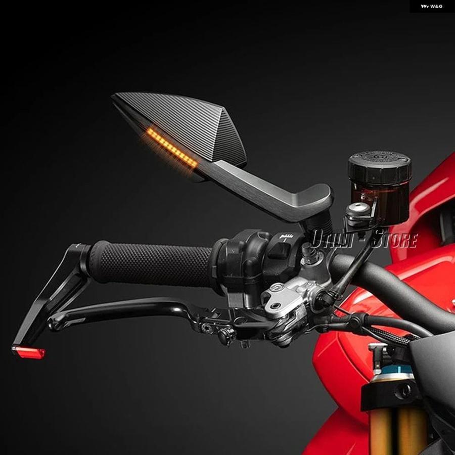 ブランド登録なし - 並行輸入品 ドゥカティ 表どおり攻撃機 V4 自動二輪車 側面鏡鑑 LED ウィンカー 表示計器 表どおり攻撃機 V4