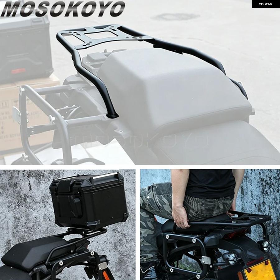 ブランド登録なし - 並行輸入品 自動二輪車 後押し尻っ方 ボックス席 保持者 鉤括弧 一揃いの道具 ハーレー 食麺麭亜米利加 1250 S ラゲッジラック ストレージマウン 貨物自動車 仕合わせ 21