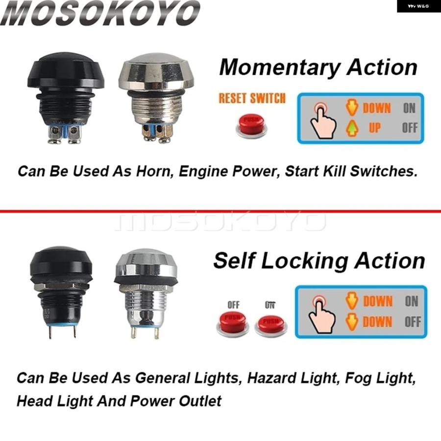 ブランド登録なし - 並行輸入品 自動二輪車 取り替えっこ名取り草 ホーンハイビームロービーム電動スタートキルスイッチオン/オフラッチング式モーメンタリー式セルフ鍵を掛ける式取り替えっこ