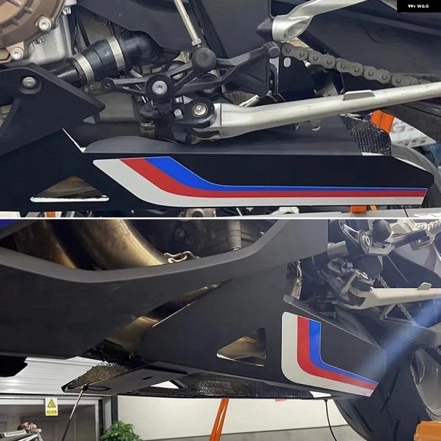 ブランド登録なし - 並行輸入品 BMW S1000RR 2019 - 21 2022 R エキゾーストプロテクション 自動二輪車 エキゾーストカーカバー 木ノ実食麺麭 ボトムプロテクション
