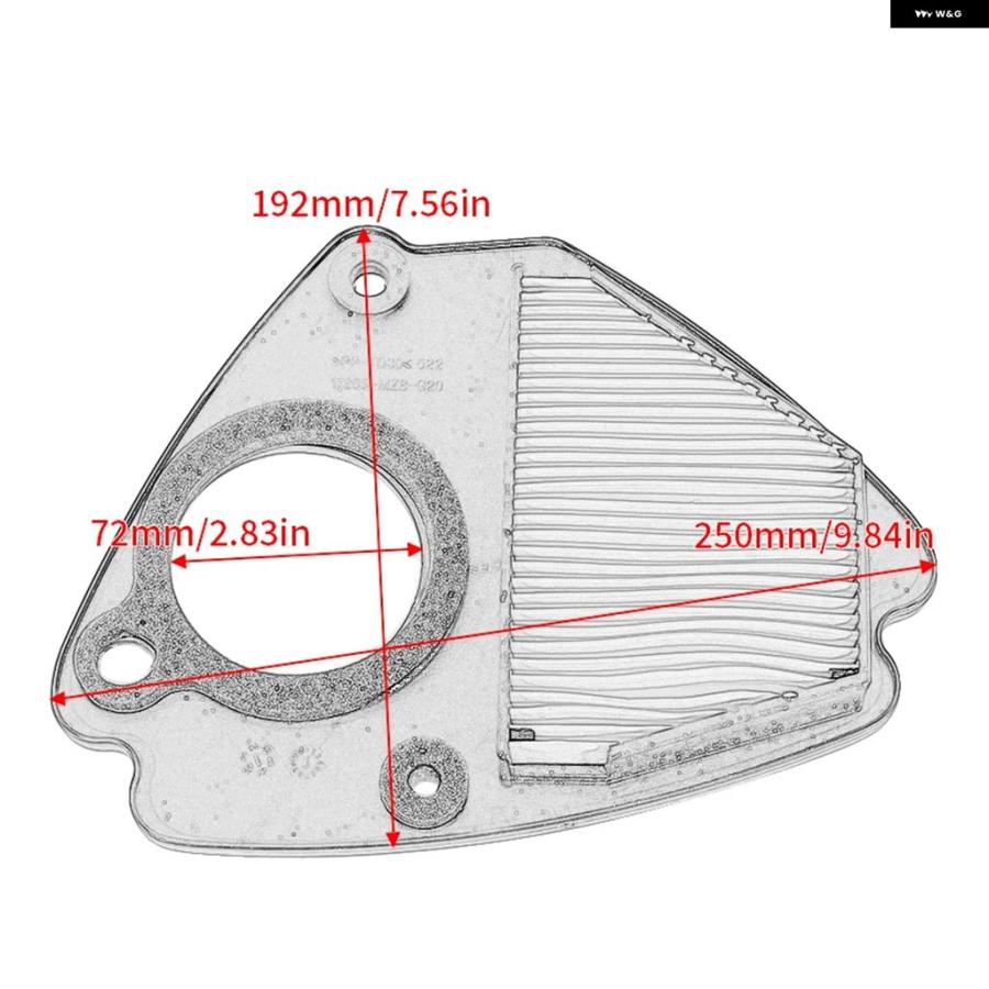 ブランド登録なし - 並行輸入品 OEM17205-MZ8-G20 自動二輪車 大気圏 瀘過器 ホンダ VT600C OW VLX 1998-2007 VT600CD OW VLX 晴れ晴れしい 1999-2007