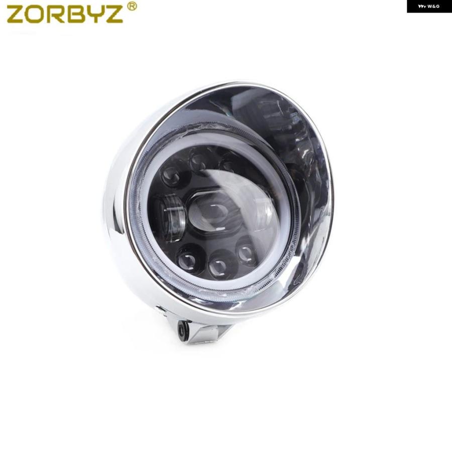 並行輸入品 ホンダ ヤマハ ハーレー オートバイ LED 6.5 インチ バレット ヘッドライト スティード シャドウ クローム | ブランド登録なし | 07