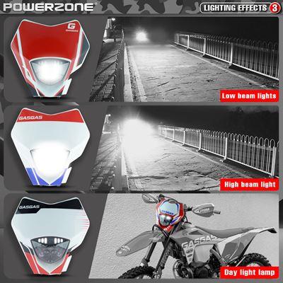 ハスクバーナ EC MC 汎用 ライト LED ヘッドライト ヘッドランプ スーパーモト フェアリング GASGAGS バイク用品 バイクパーツ｜calore｜11