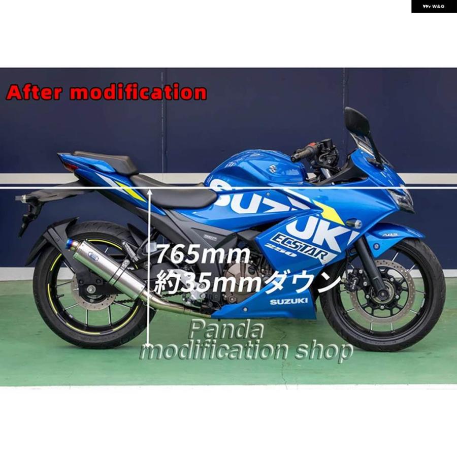 並行輸入品 ローダウンキット スズキ 250 SX ジクサー SF 2020 - 2025