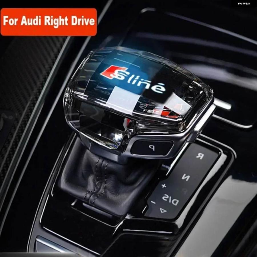 並行輸入品 右ドライブ クリスタル ギア シフト ノブ カバー アウディ Q7 A6 SQ5 A5 A4 S4 RS5 RS6 A7 RS7 A6L A7L ギア レバーの画像