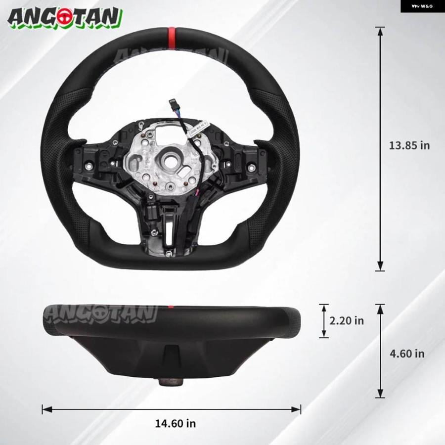 並行輸入品 レザー ステアリングホイール BMW G30 G20 G31 G32 G11 G12 G14 G15 G16 G29 G01 G02 G05 G06 F90 F91 F92 ステアリングホイーの画像