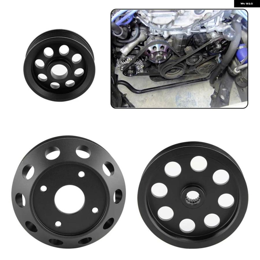 並行輸入品 軽量ウォーター ポンプ パワーステアリング オルタネーター プーリー 日産 シルビア S14 S15 SR20DET 1989-1998_4