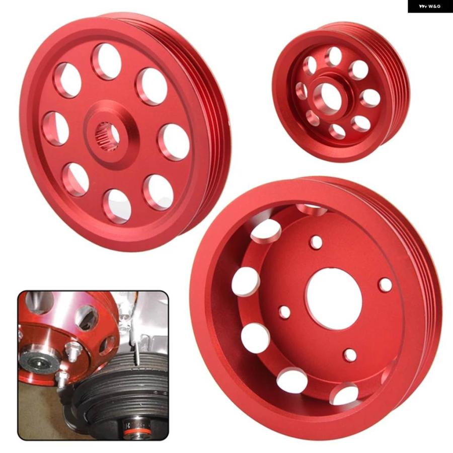 並行輸入品 軽量ウォーター ポンプ パワーステアリング オルタネーター プーリー 日産 シルビア S14 S15 SR20DET 1989-1998_5