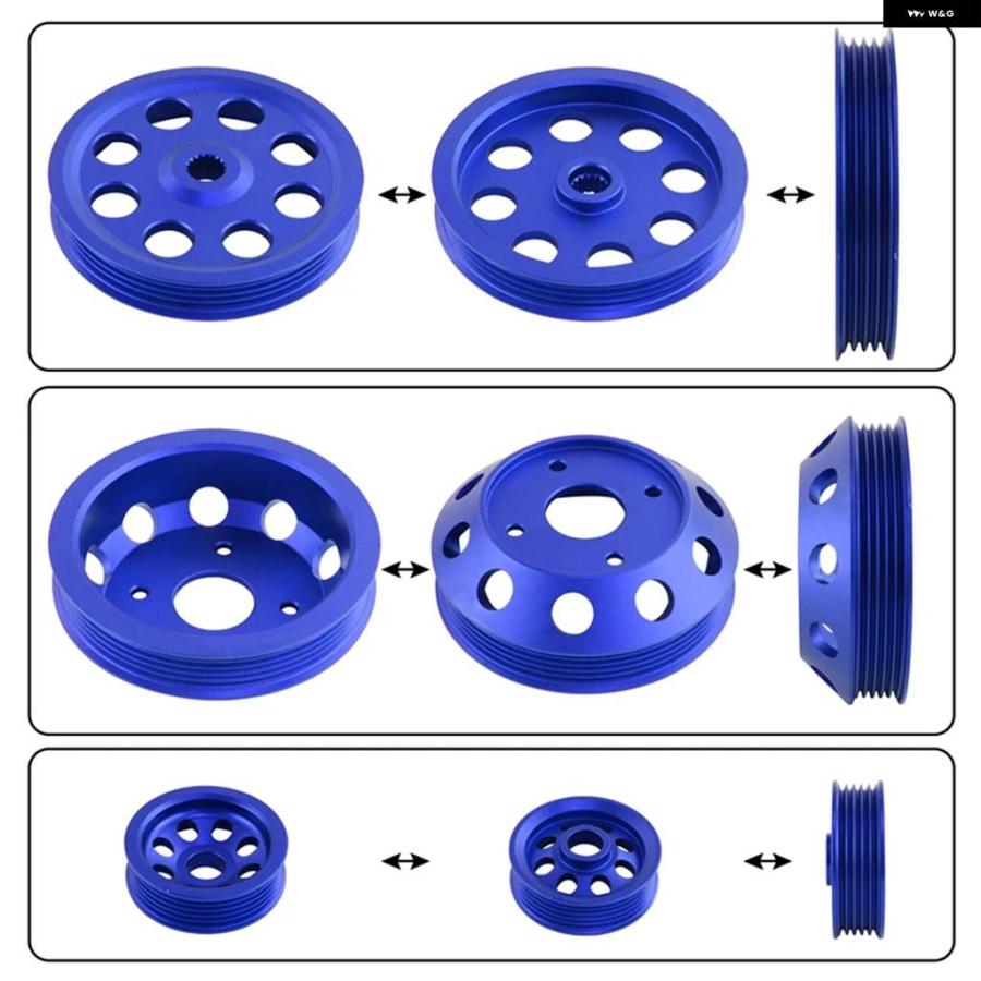 並行輸入品 軽量ウォーター ポンプ パワーステアリング オルタネーター プーリー 日産 シルビア S14 S15 SR20DET 1989-1998_8
