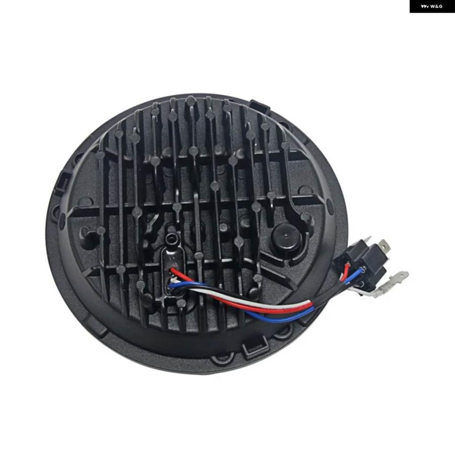 並行輸入品 7インチ LED ヘッドライト DRL 12V DOT/ECE LED ハイ/ロービーム アダプティブ ヘッドライト オートバイの画像