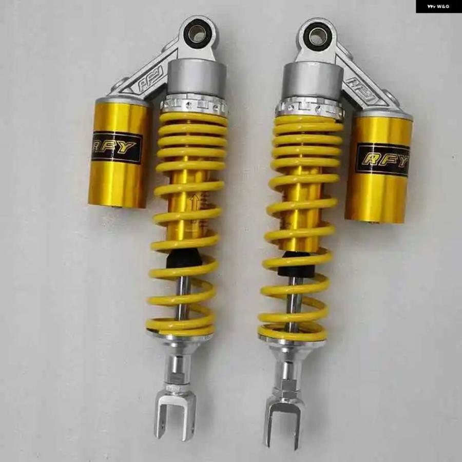 並行輸入品 8MM スプリング 360MM バイクショック アブソーバー ホンダ CB900F CB1100F CBX1000 ヤマハ カワサキ クロームの画像