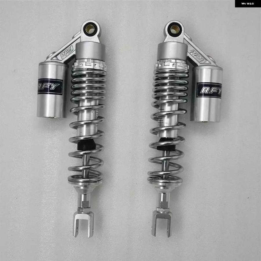 並行輸入品 8MM スプリング 360MM バイクショック アブソーバー ホンダ CB900F CB1100F CBX1000 ヤマハ カワサキ クロームの画像