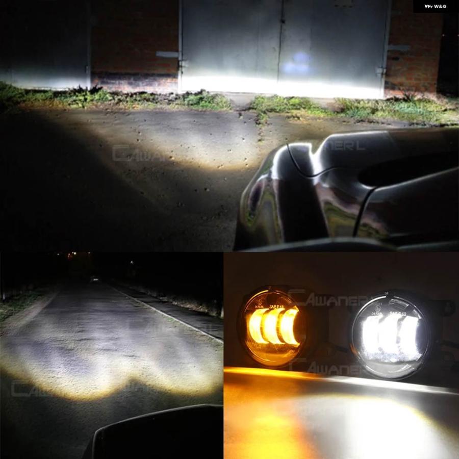 並行輸入品 フォグライト アセンブリ ポルシェ カイエン 955 2002-2015 車用 フロント バンパー LED フォグランプ DRL 30W 6000LM 12Vの画像