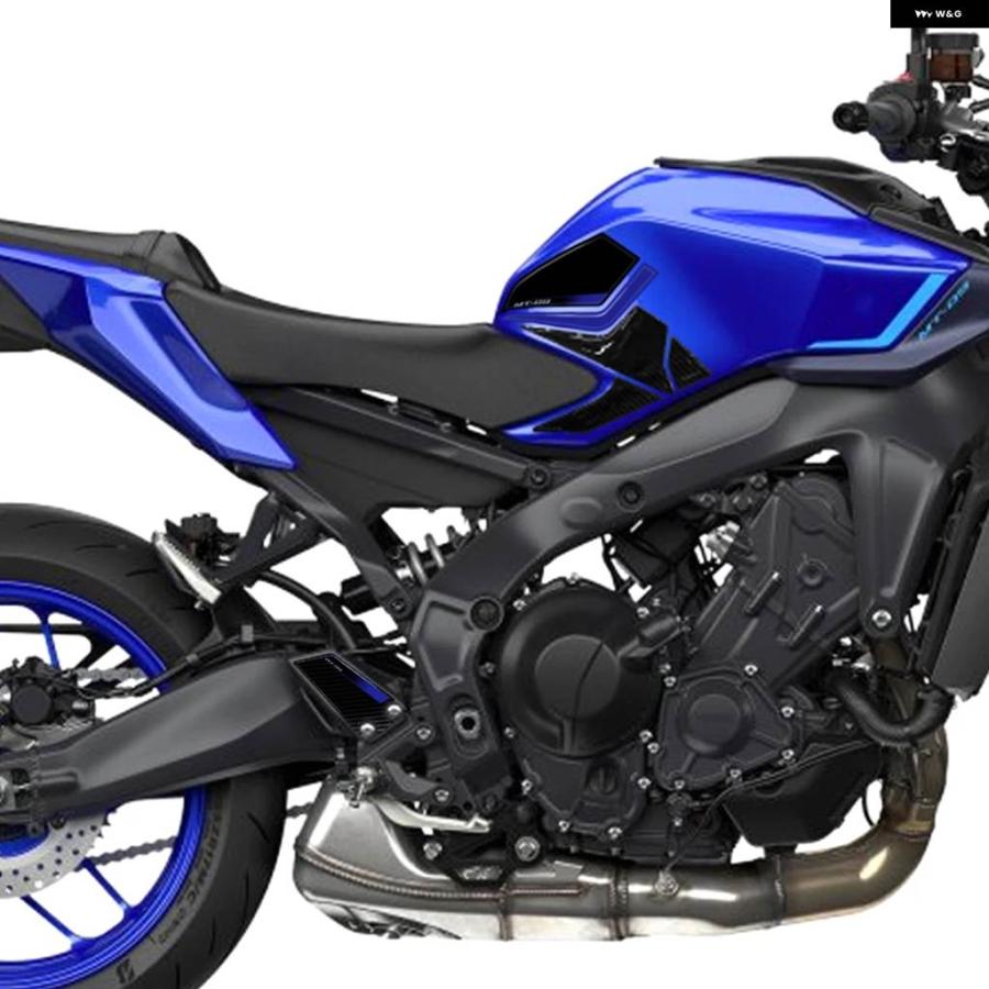 並行輸入品 MT-09 2024年式用 バイク 防水 ステッカー サイド パッド ステッカー キット 3D樹脂 ステッカーの画像