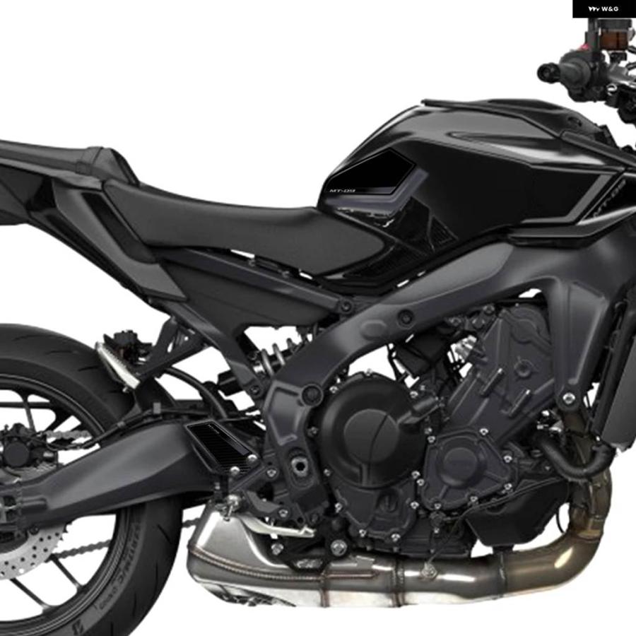 並行輸入品 MT-09 2024年式用 バイク 防水 ステッカー サイド パッド ステッカー キット 3D樹脂 ステッカーの画像