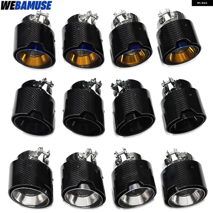 並行輸入品 BMW M2 M3 M4 G87用マフラー Mパフォーマンスカーボンテール パイプ ステンレス ノズル排気 システムの画像