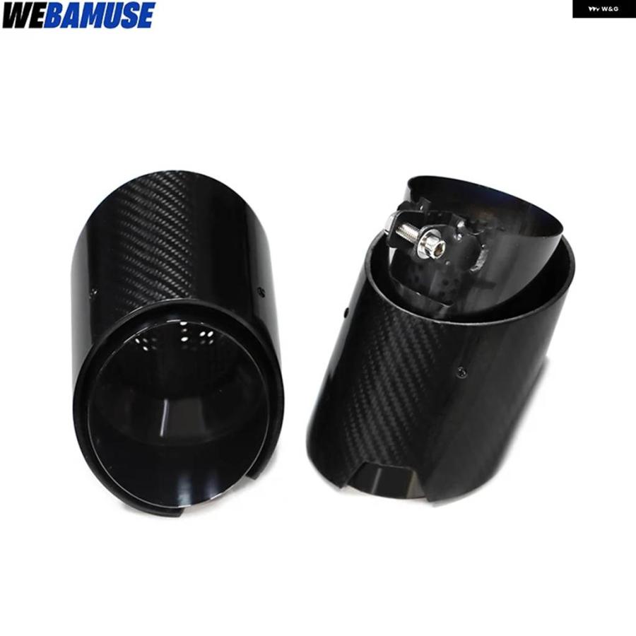 並行輸入品 BMW M2 M3 M4 G87用マフラー Mパフォーマンスカーボンテール パイプ ステンレス ノズル排気 システムの画像