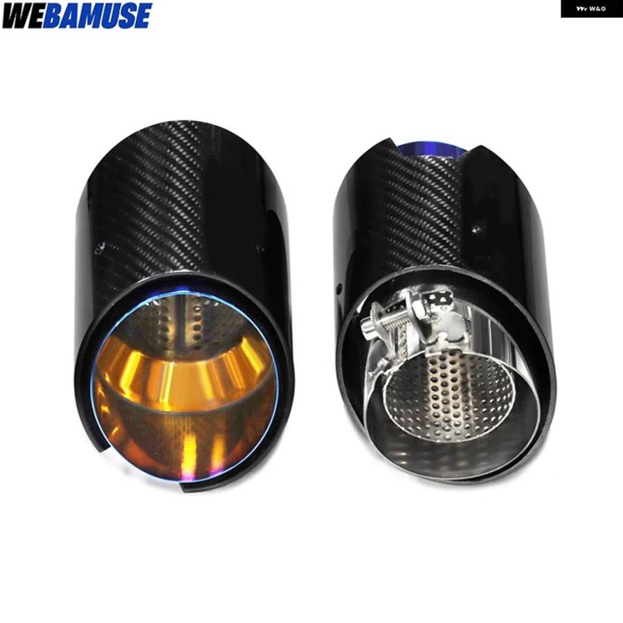 並行輸入品 BMW M2 M3 M4 G87用マフラー Mパフォーマンスカーボンテール パイプ ステンレス ノズル排気 システムの画像