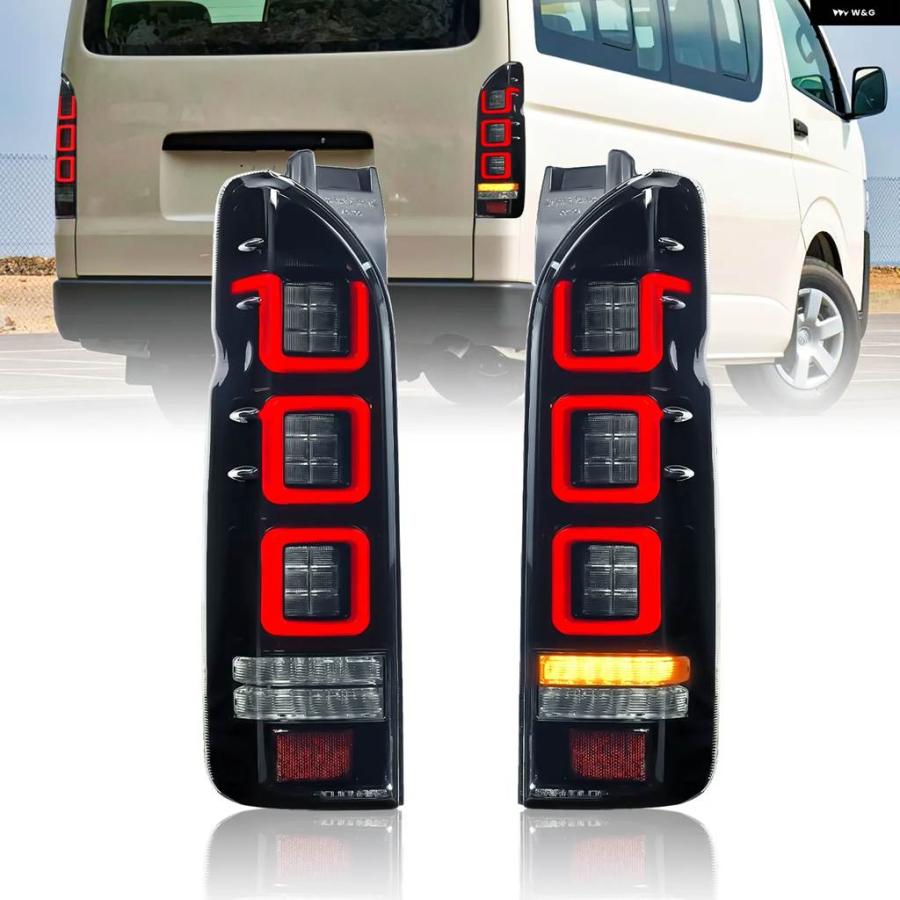 並行輸入品 トヨタ ハイエース 2005 - 18 テールライト ブレーキ用 LED テールライト アセンブリ_3