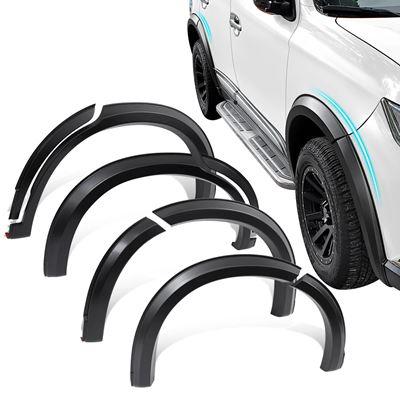 販売直営 WHEEL ARCH FENDER FLARES MUDGUARDS FOR MITSUBISHI MONTERO OUTLANDER 2015 2016 2017 2018 2019 2020 MATTE BLACK 8PCS/SET SLIM