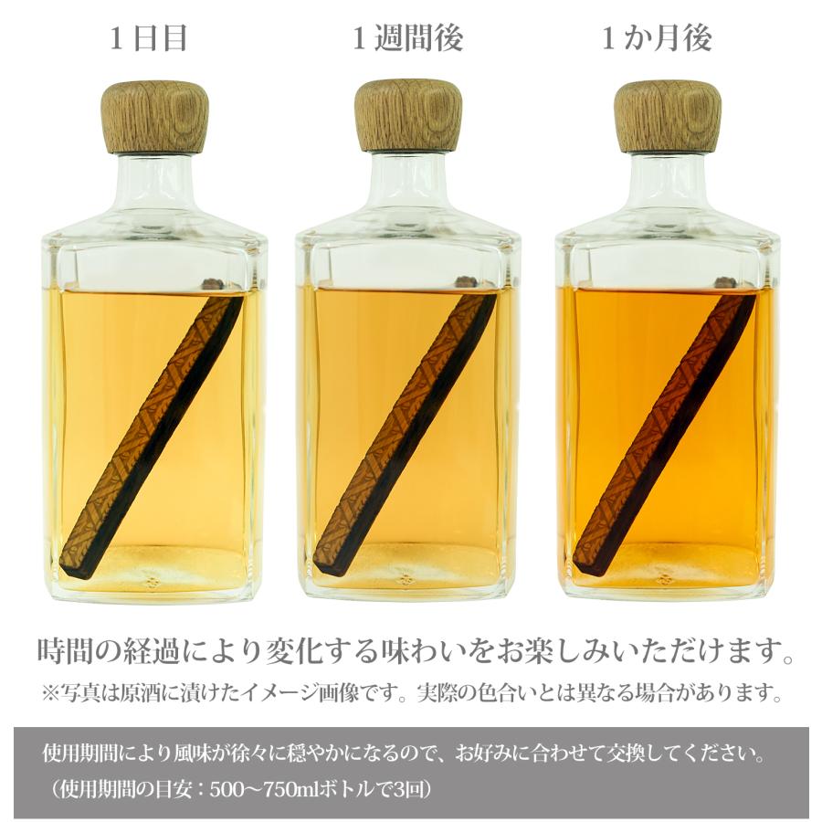 ウイスキー熟成スティック クリ3本セット 国産 有明産業製 樽